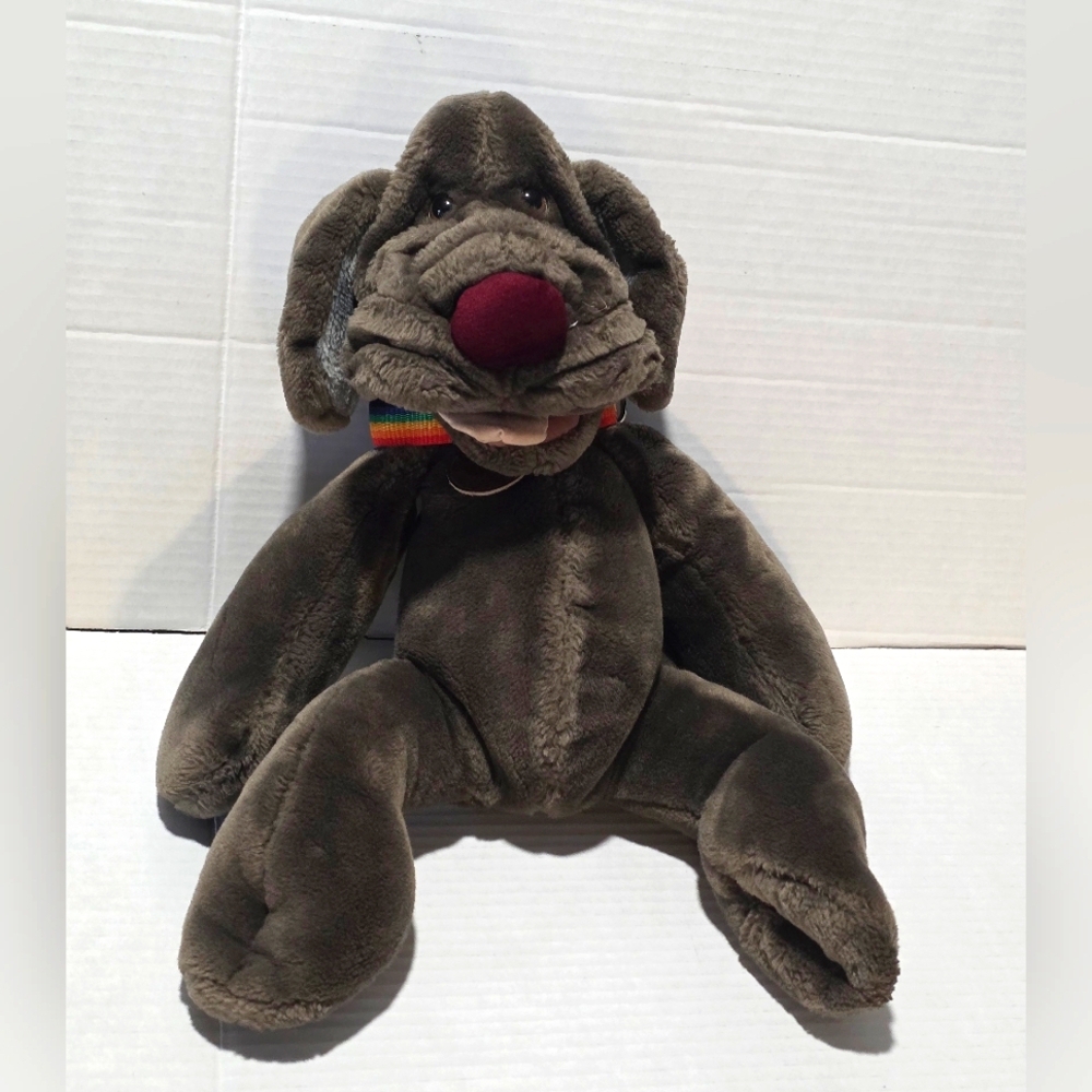 Vintage 1981 Wrinkles Puppet Dog 16 8nch Collat Tag